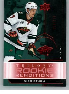 2019-20 Upper Deck Trilogy  Renditions Red #RR16 Nico Sturm 799 (ref 131218) - Image 1 of 2