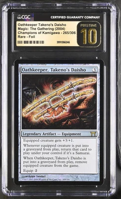 OATHKEEPER, TAKENO'S DAISHO Champions of Kamigawa Foil CGC 10 Pristine MTG - Image 1 of 2