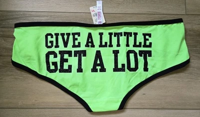 NWT Vintage Victoria's Secret PINK Cotton Graphics Extra Low Hipster Panties M - Image 1 of 3