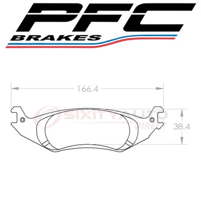 PFC Brakes Rear Disc Brake Pad Set for 2004-2006 Ford E-150 - Braking ar Foto 1 de 4