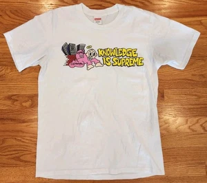 Supreme Knowledge Shirt Size S 2022 Used White S22 Knowledge is Supreme - Picture 1 of 24