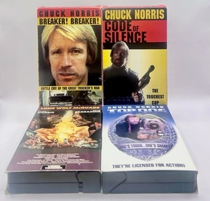 Chuck Norris 4-VHS Lot - Picture 1 of 5