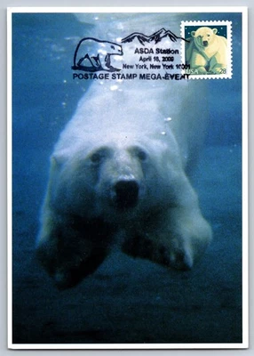 #4387 Polar Bear FDC Maxi Card w/Pictorial Cancel - Image 1 of 2