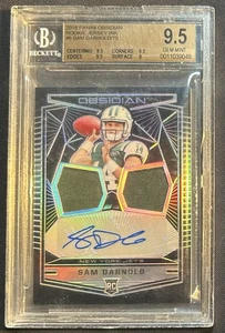 2018 Obsidian Sam Darnold Rookie Jersey Ink #6 RPA /75 BGS 9.5 Auto 10 Seahawks - Picture 1 of 2