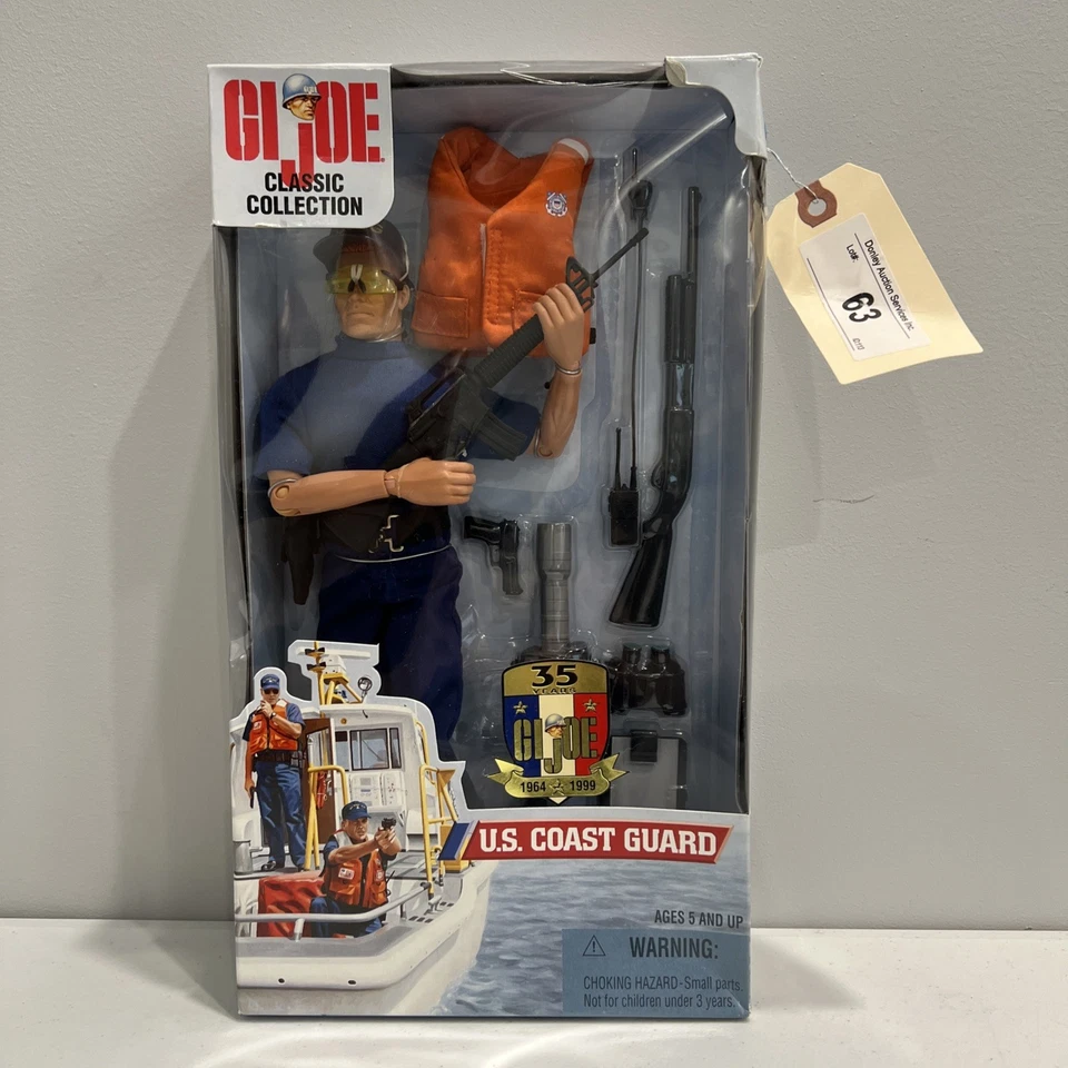 GI JOE US COAST GUARD COLEÇÃO CLÁSSICA 1999 KENNER HASBRO - Imagem 1 de 4