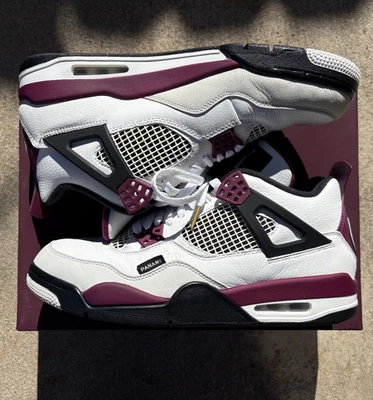 Talla 11 - Jordan 4 Retro x Paris Saint-Germain Burdeos 2020 Foto 1 de 4