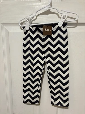 Leggings Tea Collection Chevron Capri Talla 5 Niñas Foto 1 de 3
