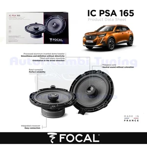Altavoces Coaxiales FOCAL Plug Y Play IC PSA 165 Para PEUGEOT 2008 2 - Imagen 1 de 6