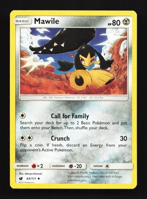 Mawile 64/111 LP Crimson Invasion English Pokemon Card TCG - Image 1 of 4