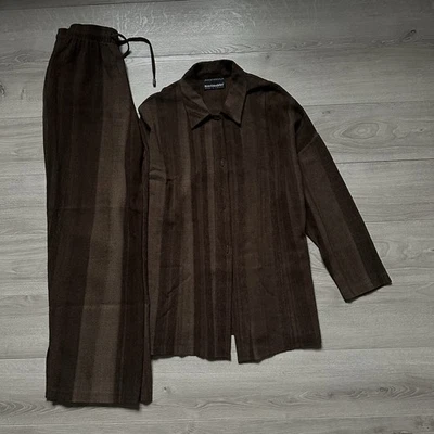 Marimekko Jaana Parkkila Women’s Two Piece Set Shirt & Pants 100%Wool Rare - Image 1 of 4