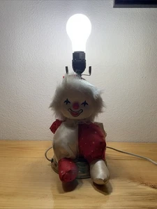 Vintage Potter Clown Puppe Plüsch Lampe - Bild 1 von 7