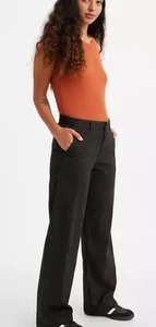 Levis Damen Hose Hose BAGGY TROUSERS Straight Leg, Schwarz, W32 L31 - Bild 1 von 4