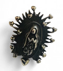 Anello Nostra Signora di Guadalupe in Argento Sterling Regolabile (Timbrato 925) - Foto 1 di 9