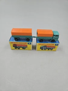 Vintage Matchbox Lesney Lot Of 2 Mercedes #1 And Mercedes Trailer #2 Both... - Picture 1 of 20
