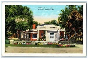 c1910's Riverside Park Zoo House Exterior Wichita Kansas KS Unposted Postcard