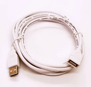 15ft USB 2.0 A Male / A Female Extension Cable White Color - Picture 1 of 1