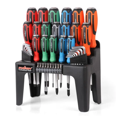 HORUSDY 44PCS Mangetic Screwdriver Set Go-Thru Steel Blades High Torque Racking - Image 1 of 4