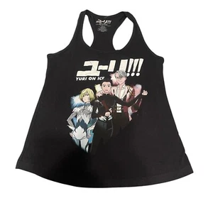 Camiseta sin mangas Yuri on Ice Crunchyroll negra mediana para mujer  - Imagen 1 de 7