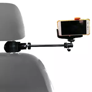 Base universal de montaje en reposacabezas 360° para teléfono inteligente móvil GPS GoPro - Imagen 1 de 10