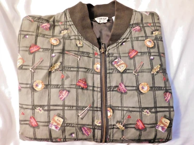 Vintage Line Up Sport Golf Logo Jacket Zip Front Women's Medium - Image 1 of 4