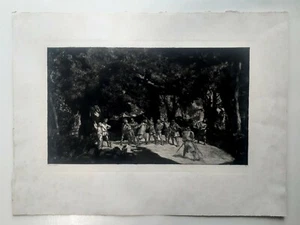 Max Klinger Simplicius unter Soldaten Originalradierung 1881 - Bild 1 von 6