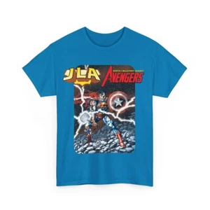 JLA Avengers T-Shirt - DC/Marvel Team-Up - Classic George Perez Art - Superman - Picture 1 of 106