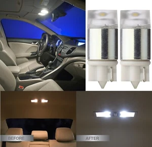 Flosser LED Light 194 168 T10 White 6500K Two Bulb License Plate Replace Color - Picture 1 of 11