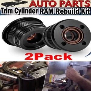 2Pcs Trim Tilt Cylinder RAM End Cap Rebuild/Repair Kit for Volvo Penta 290 DP SP - Foto 1 di 9