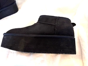 Rock & Candy Platform Ankle Boots Black Shoes Size 6.5 New without Box - Picture 1 of 8