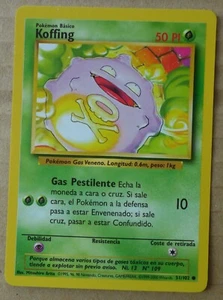 Spanish Koffing 51/102 Common non-holo Base Set Set Pokemon Card NM - Picture 1 of 6
