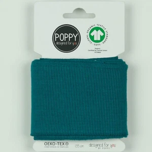 Polsini pronti, bracciale, GOTS, * Öko-Tex Class 1 *, uni, benzina, 135 cm x 7 cm - Foto 1 di 3