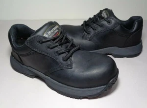 Dr. Martens Size 7 M LINNET SD Black Steel Toe New Men's Safety Work Shoes - Picture 1 of 12
