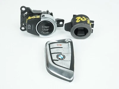 2014 - 2018 Bmw X5 F15 3.0L Ignition Push Button W Key Emergency Start Ring Oem - Image 1 of 4