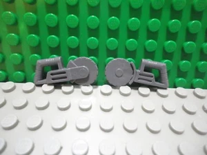 Lego mini figure 2 Dark Bluish Gray Circular Saw Tool NEW - Picture 1 of 1