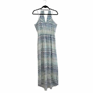 Sanctuary Dress Size 8 Waterfall Print Strappy V-Neck Elastic Waist Lined Draped - Picture 1 of 13