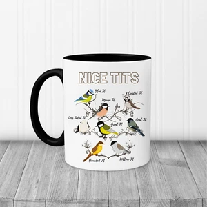 Bird Mug, beautiful blue tit, coal tit, grea coffee mug, mother's day, mug gift - Picture 1 of 13