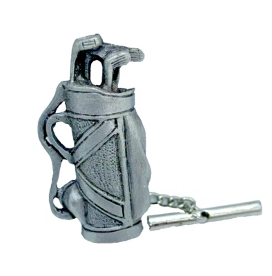 Винтажная оловянная сумка для гольфа застежка-галстук заколка для гольфа - Изображение 1 из 4