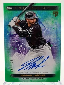 2024 Topps Inception AZ Diamondbacks Jordan Lawlar RC BRES-JLA Auto 69/125 - Picture 1 of 3