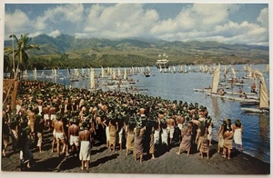 Vintage Mutiny on the Bounty Movie Scene Postcard Tahiti Filming Location - Picture 1 of 2