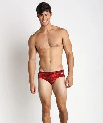 New Adidas Men's Web Poly Swim Race Brief 30" 2APM071 - Image 1 of 4