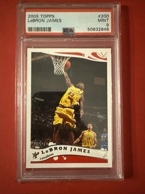 2005-06 Topps Chrome LeBron James #102 PSA MINT 9 - Image 1 of 2