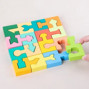 Wooden Three-dimensional Puzzle Boards Assembled Building Blocks  Gifts - Picture 1 of 8