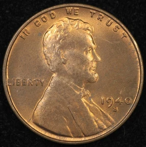 1940 S UNC Lincoln Cent Lot 💰Lot of 5️⃣Lincolns 🪞One-Siders🪞💰 (25-104) - Picture 1 of 10