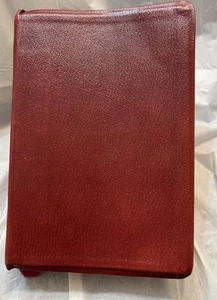 Holy Bible Scofield Study System Red Letter KJV Leather Red - Picture 1 of 11
