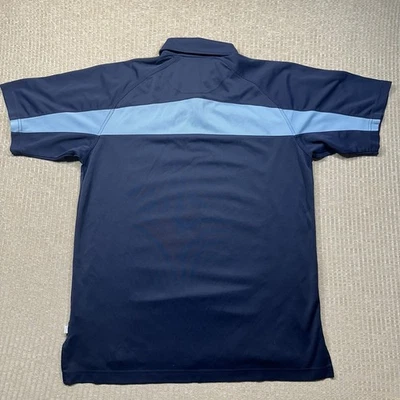 Camisa polo de golf Ashworth para hombre sistemas meteorológicos AWS L grande azul golf Foto 1 de 4