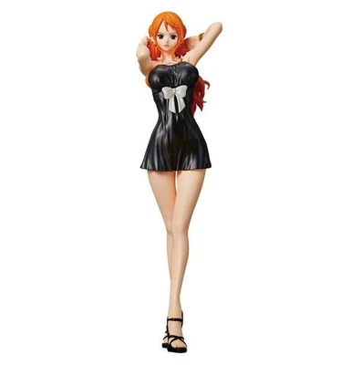 Figura Ocasión one piece Nami Glitterglamours Película Oro Negro Vestido - Imagen 1 de 4