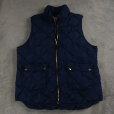 Chaleco Woolrich Mujer XL Azul Acolchado Abajo Cremallera Completa Bolsillos Exterior Informal Foto 1 de 4