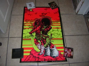 THE CONQUERORS BLACKLIGHT POSTER 1969 VINTAGE AFRO BLACK PANTHERS GEORGE GOODE - Bild 1 von 10