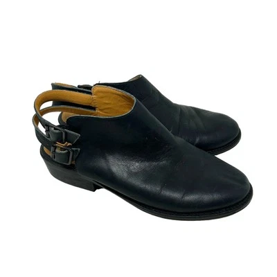 Botinhas Latigo Cupcake couro preto costas abertas tamanho 7 - Imagem 1 de 4