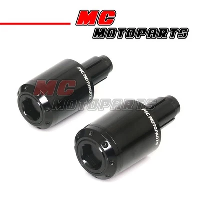 Tapones de tapa de extremo de barra negros ATOM para Kawasaki Ninja 650R 17 18 Foto 1 de 4